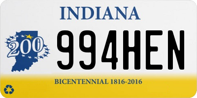 IN license plate 994HEN