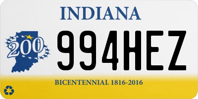 IN license plate 994HEZ