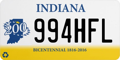 IN license plate 994HFL