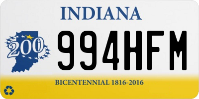 IN license plate 994HFM