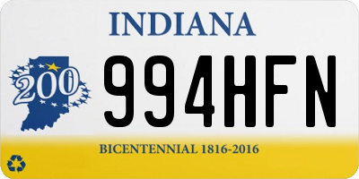 IN license plate 994HFN