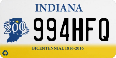 IN license plate 994HFQ