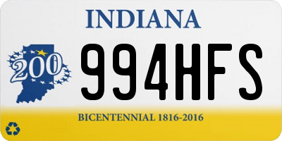 IN license plate 994HFS