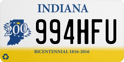 IN license plate 994HFU