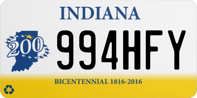 IN license plate 994HFY
