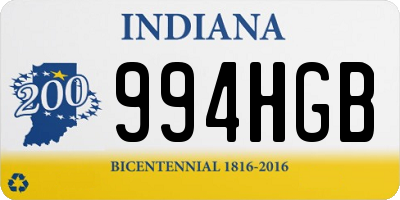 IN license plate 994HGB