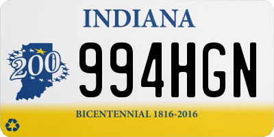 IN license plate 994HGN