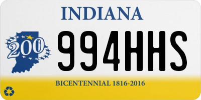 IN license plate 994HHS