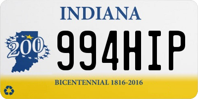 IN license plate 994HIP