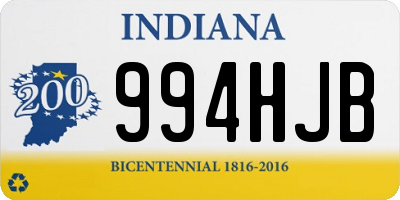 IN license plate 994HJB