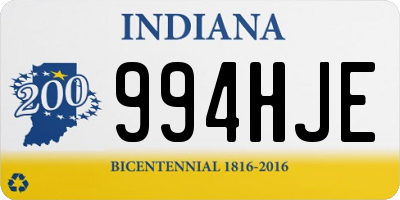 IN license plate 994HJE