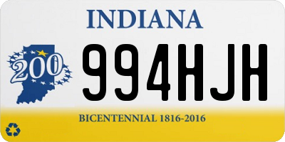 IN license plate 994HJH