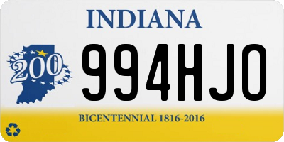 IN license plate 994HJO