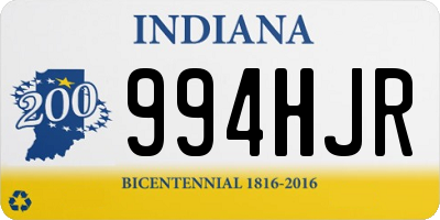 IN license plate 994HJR