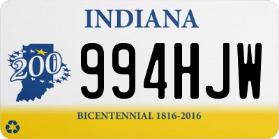 IN license plate 994HJW