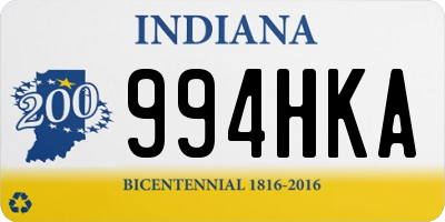 IN license plate 994HKA