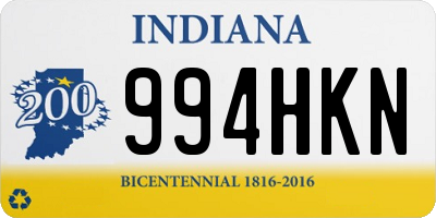 IN license plate 994HKN