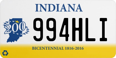IN license plate 994HLI