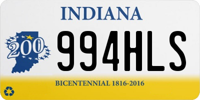 IN license plate 994HLS