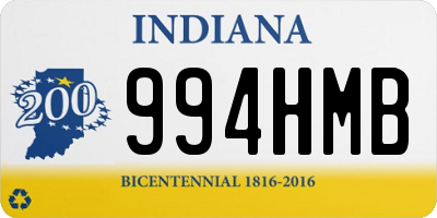 IN license plate 994HMB