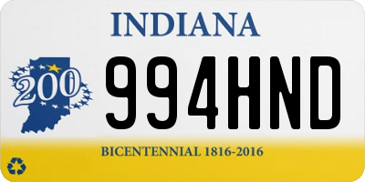 IN license plate 994HND