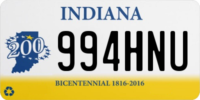 IN license plate 994HNU