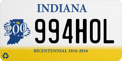 IN license plate 994HOL