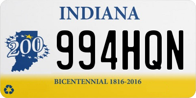 IN license plate 994HQN