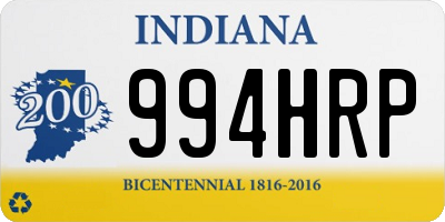 IN license plate 994HRP