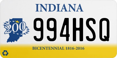 IN license plate 994HSQ