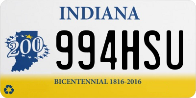 IN license plate 994HSU