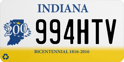 IN license plate 994HTV