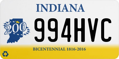 IN license plate 994HVC