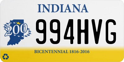 IN license plate 994HVG