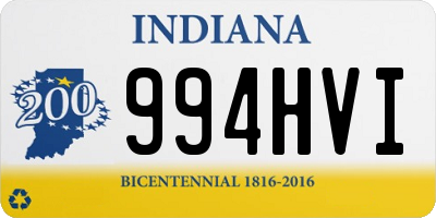 IN license plate 994HVI