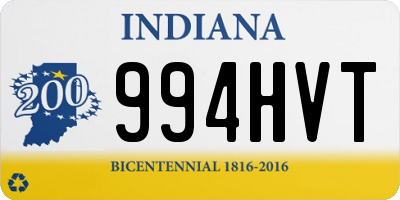 IN license plate 994HVT