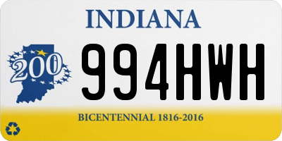 IN license plate 994HWH