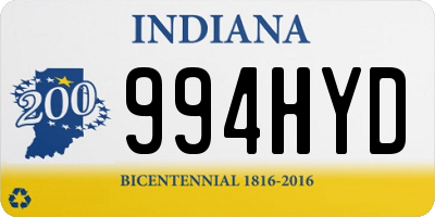 IN license plate 994HYD