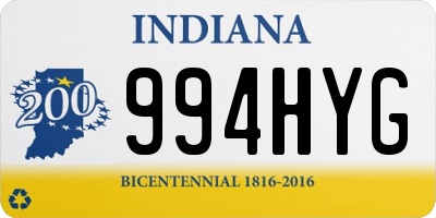 IN license plate 994HYG