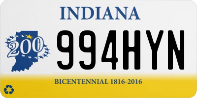 IN license plate 994HYN