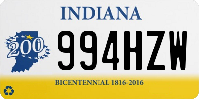 IN license plate 994HZW