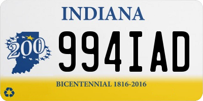 IN license plate 994IAD