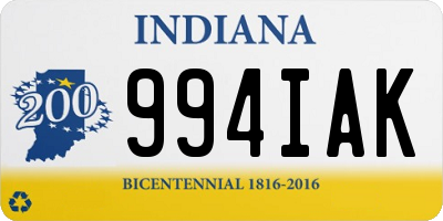 IN license plate 994IAK