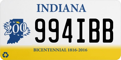 IN license plate 994IBB