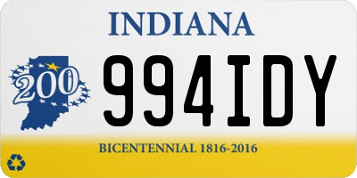 IN license plate 994IDY