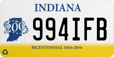 IN license plate 994IFB