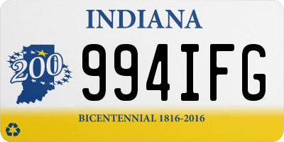 IN license plate 994IFG