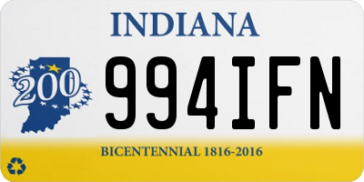 IN license plate 994IFN