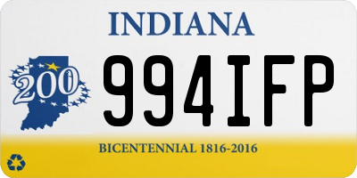 IN license plate 994IFP