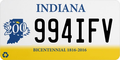 IN license plate 994IFV